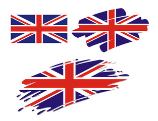 Brush Flags Great Britain