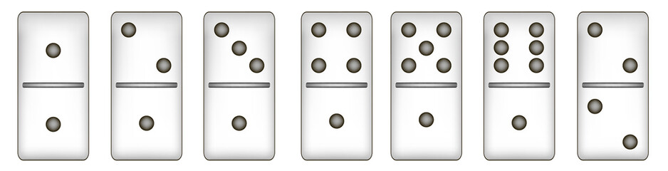 WEB 2.0 buttons domino set. EPS10 vector