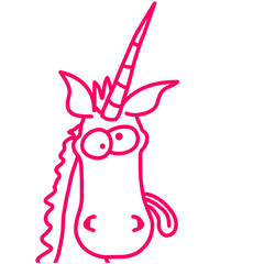 Crazy Unicorn Head © Style-o-Mat-Design