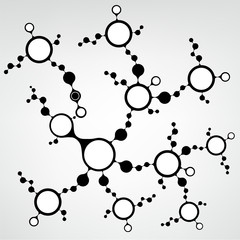 DNA molecule structure background. eps10 vector illustration