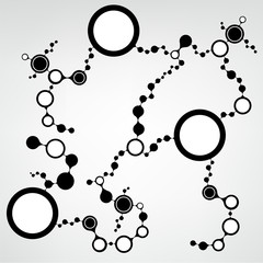 DNA molecule structure background. eps10 vector