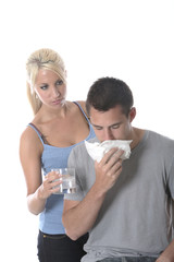 Model Released. Young Man Feeling Ill