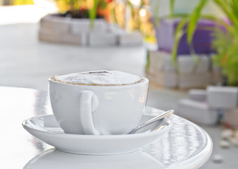 hot coffee.