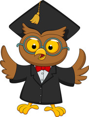 Fototapeta premium Illustration of wise owl