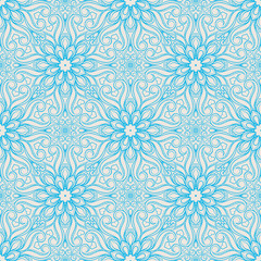 blue floral pattern