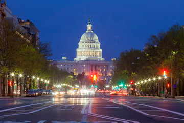 The United States Capitol building in Washington DC