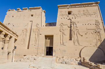 First Pylon of Philae Temple of Isis, Egypt