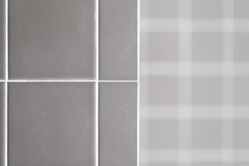 background of gray tiles