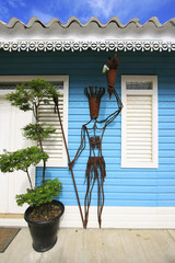 Colorful building wall, Las terrenas