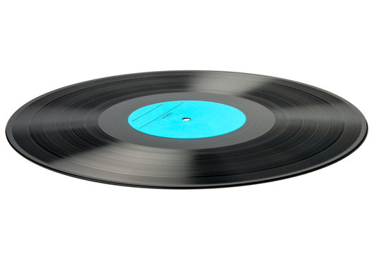 Vinyl disc isolated on white background
