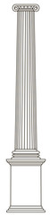 old-style greece columns. eps10 vector illustration
