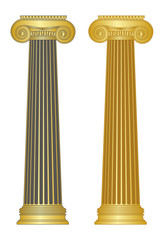 old-style greece columns. eps10 vector illustration