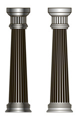 old-style greece columns. eps10 vector illustration