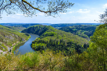 Saar loop at Cloef. A famous view point.