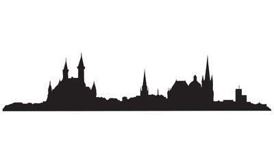 Naklejka premium Aachen Skyline