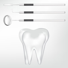 tooth design element and dental tools