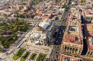 Gordijnen Mexico City Aerial View © jkraft5