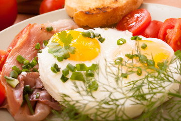 Fried eggs