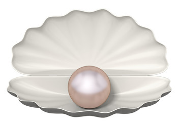 pearl on a white background