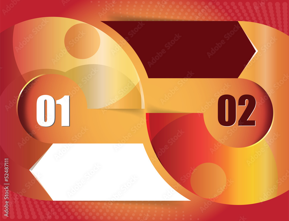 Aufkleber Abstract background with two spaces for text