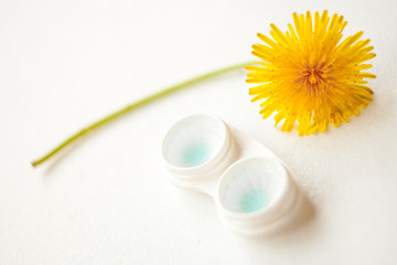 Aqua contact lenses