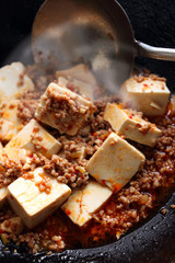 chinese cooking, spicy Mapo tofu