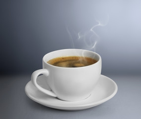 cup of coffee or hot