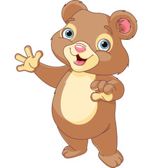 Fototapeta premium Teddy Bear presenting
