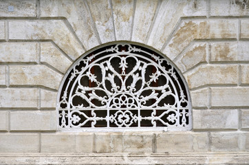 Details of Antique window design at the Dolmabahce Palace