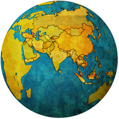 georgia on globe map