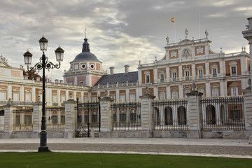 Fototapeta na wymiar Pałac Aranjuez, Fasady, Madryt, Hiszpania