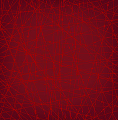 Linear red network texture with dots