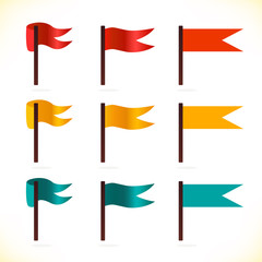 Set of vector flags