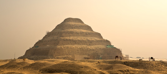 The Step Pyramid of Djoser in Egypt, famous, landmark © WH_Pics