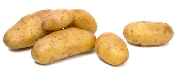 Potatoes isolated on white background