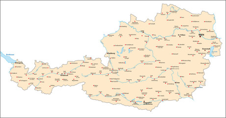 Österreich Städte und Gemeinden