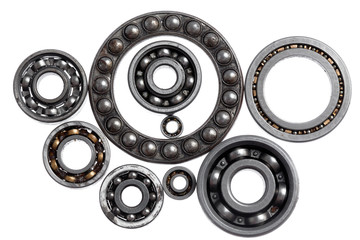 set of old bearings of the different size and look