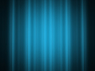 Curtain on blue