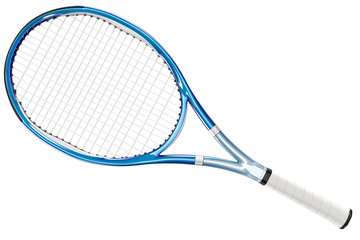 Tennis Racket Blue - obrazy, fototapety, plakaty