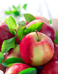 Fresh red apples