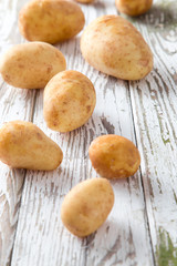 New raw potatoes