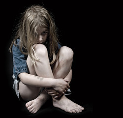 Child abuse little girl © bramgino
