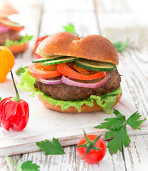 Delicious hamburgers