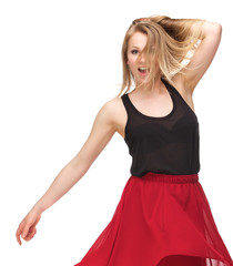 Naklejka premium Beautiful dancer