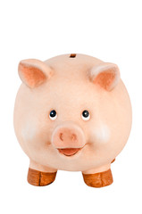 Freundliches lachendes Sparschwein