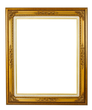 Elegance golden picture frame