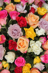 Mixed rose bouquet