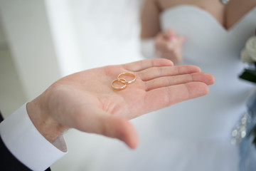 Obraz na płótnie Canvas свадьба, кольцо, рука