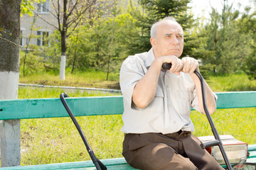 Old man outdoors