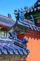 Foto op Canvas Rooftops of the forbidden city in Beijing © pwollinga
